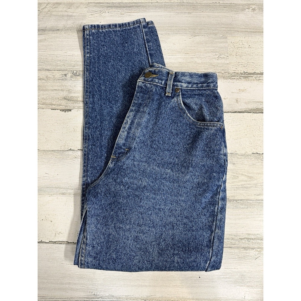 Vintage 90s Lee Jeans Women's Size 6 High Waist Mom Tapered Denim *See Meas - Picture 2 of 14